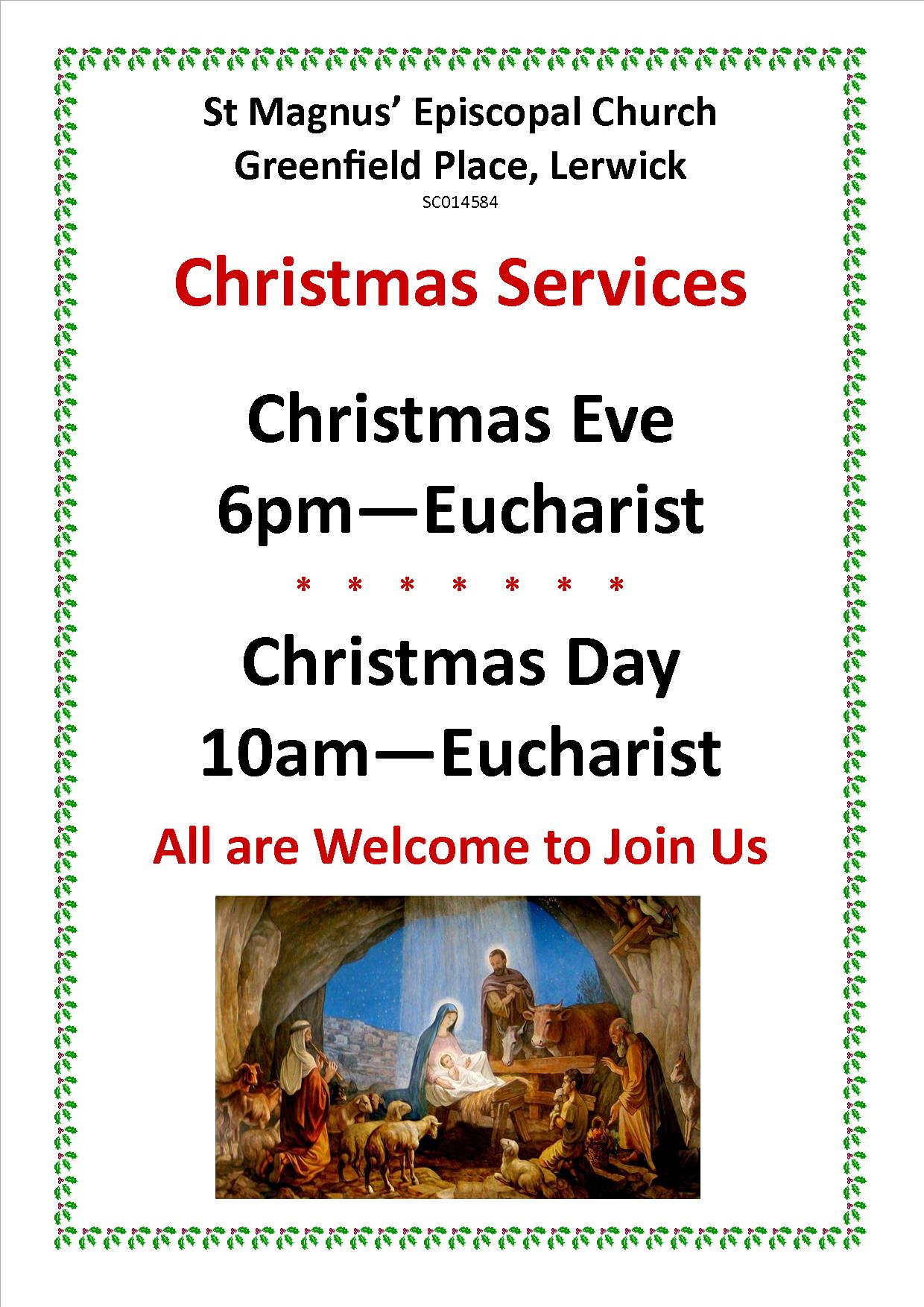 Christmas Services at St. Magnus’